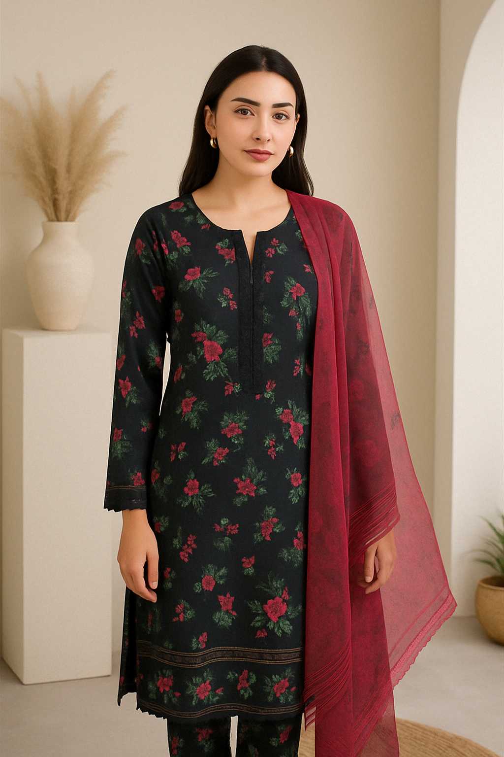 black linen dress