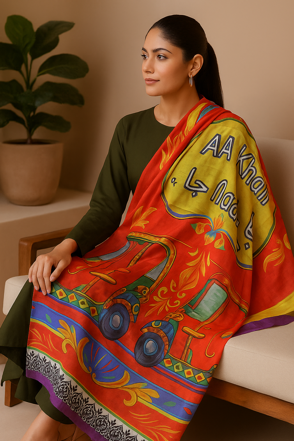 silk scarf for women