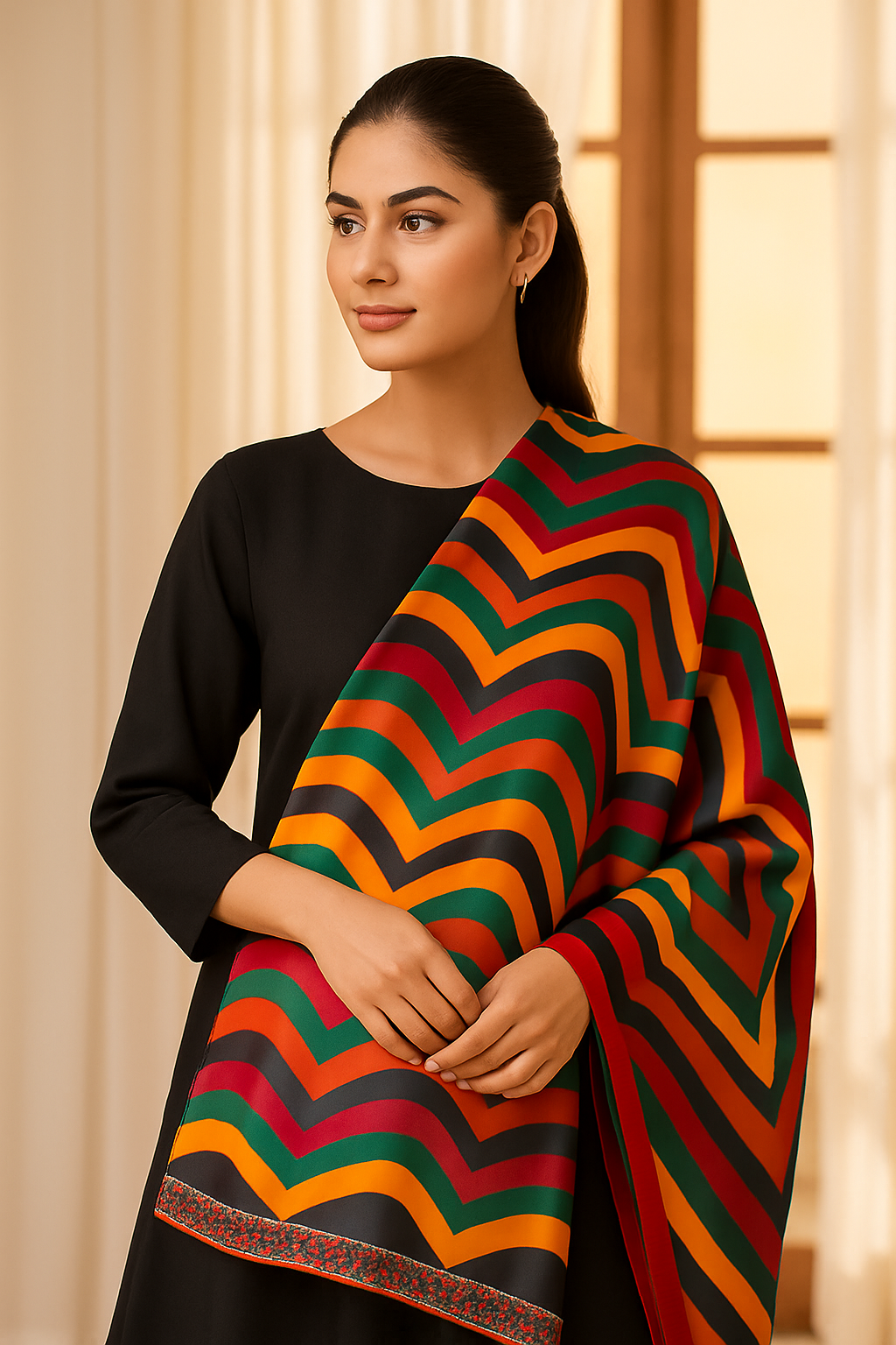 silk scarf for women