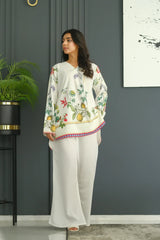 Tropical Tease - Contemporary Short Shirt with Trendy Prints