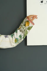 Tropical Tease - Contemporary Short Shirt with Trendy Prints