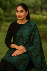 Monochrome Muse - Premium Silk Dupatta with Elegant Finish