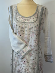 pink chiffon dress
