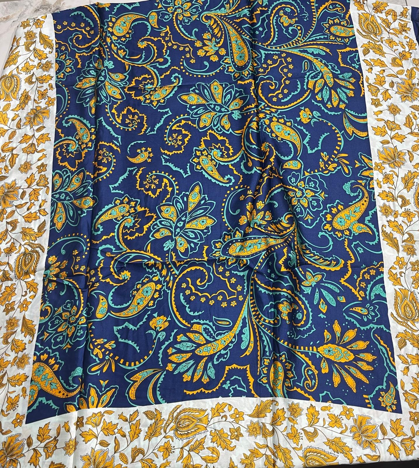 Beautiful Printed Silk Dupatta - Trendy Matt Silk