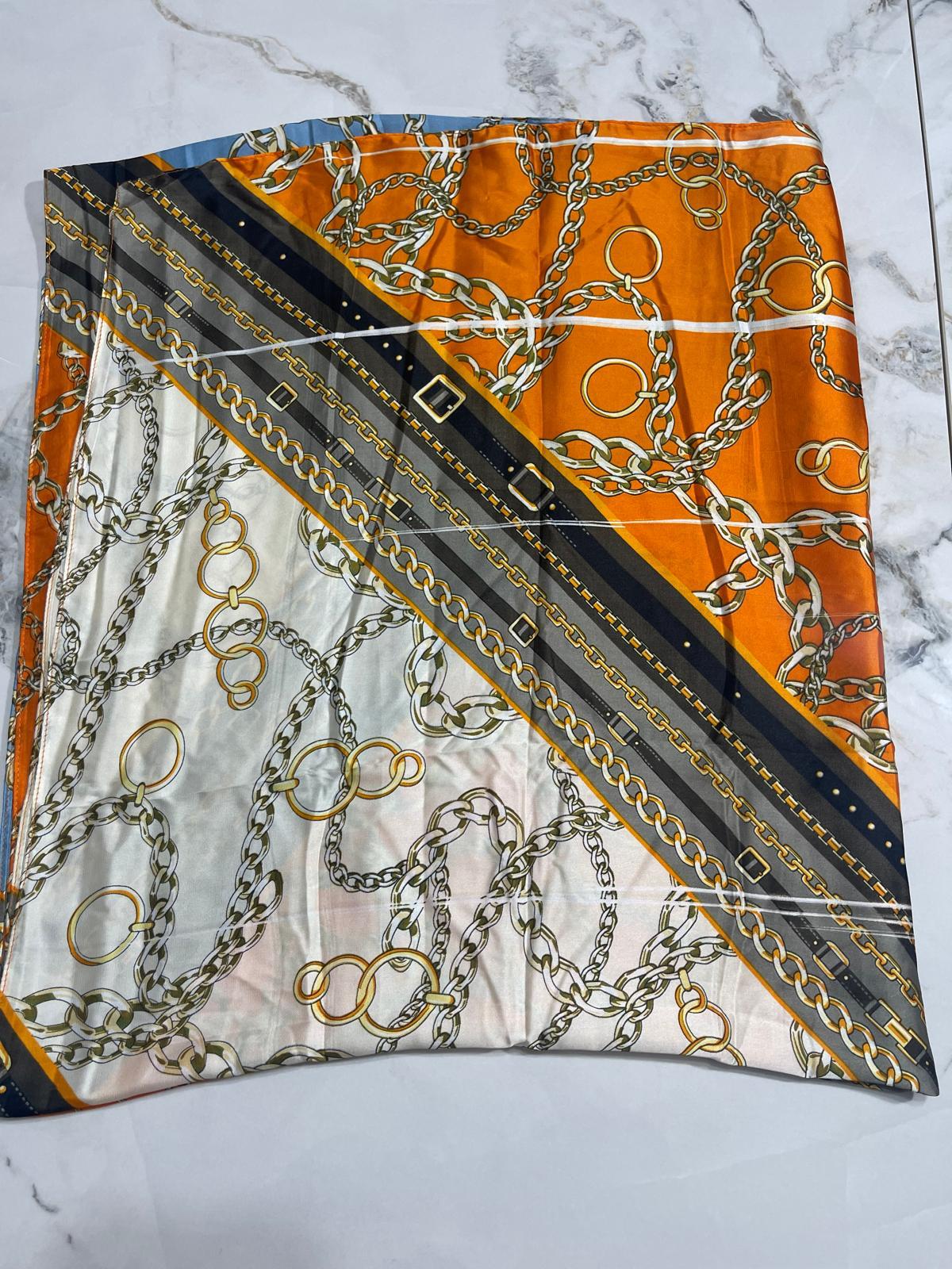 Metal Printed Silk Dupatta - Premium Matt Silk