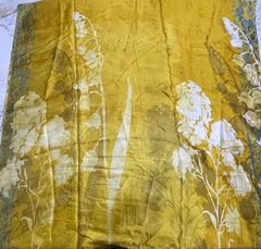 Autumn Gold Printed Matt Silk Dupatta