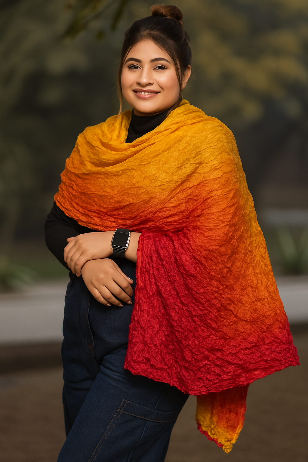 Silk Chunree traditional Scarf