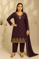 Chiffon Suit Gold Booti