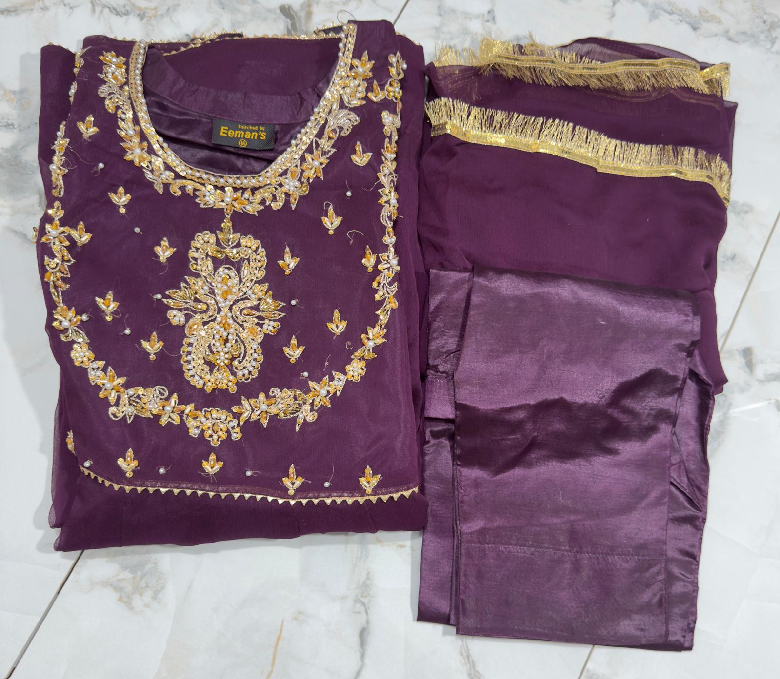 Pearl Gala Chiffon Party-wear