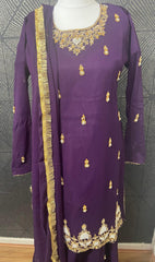 Chiffon Suit Gold Booti