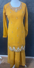 Chiffon Suit Gold Booti