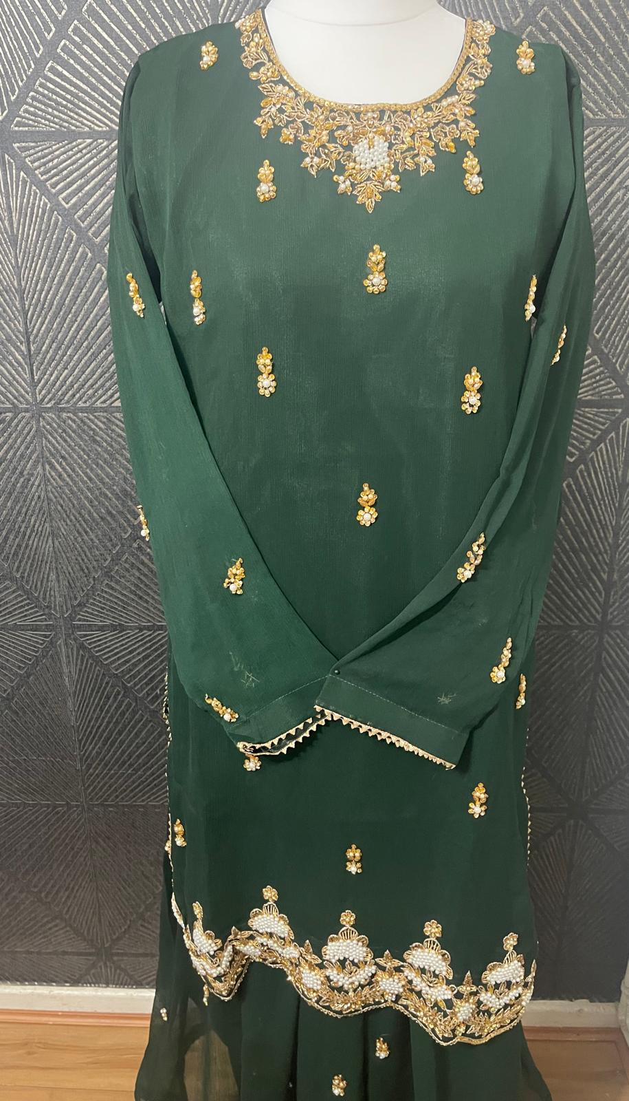 Chiffon Suit Gold Booti