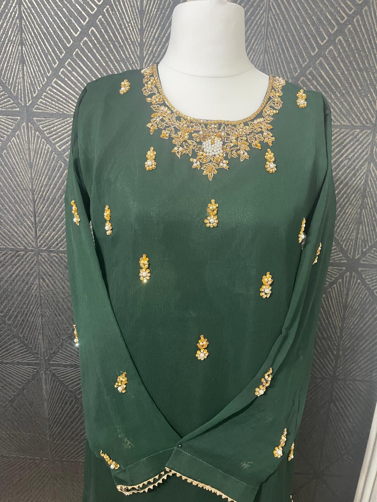 Chiffon Suit Gold Booti