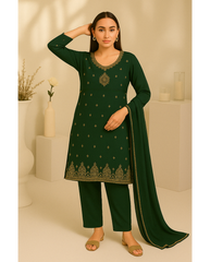 Chiffon Suit Gold Booti