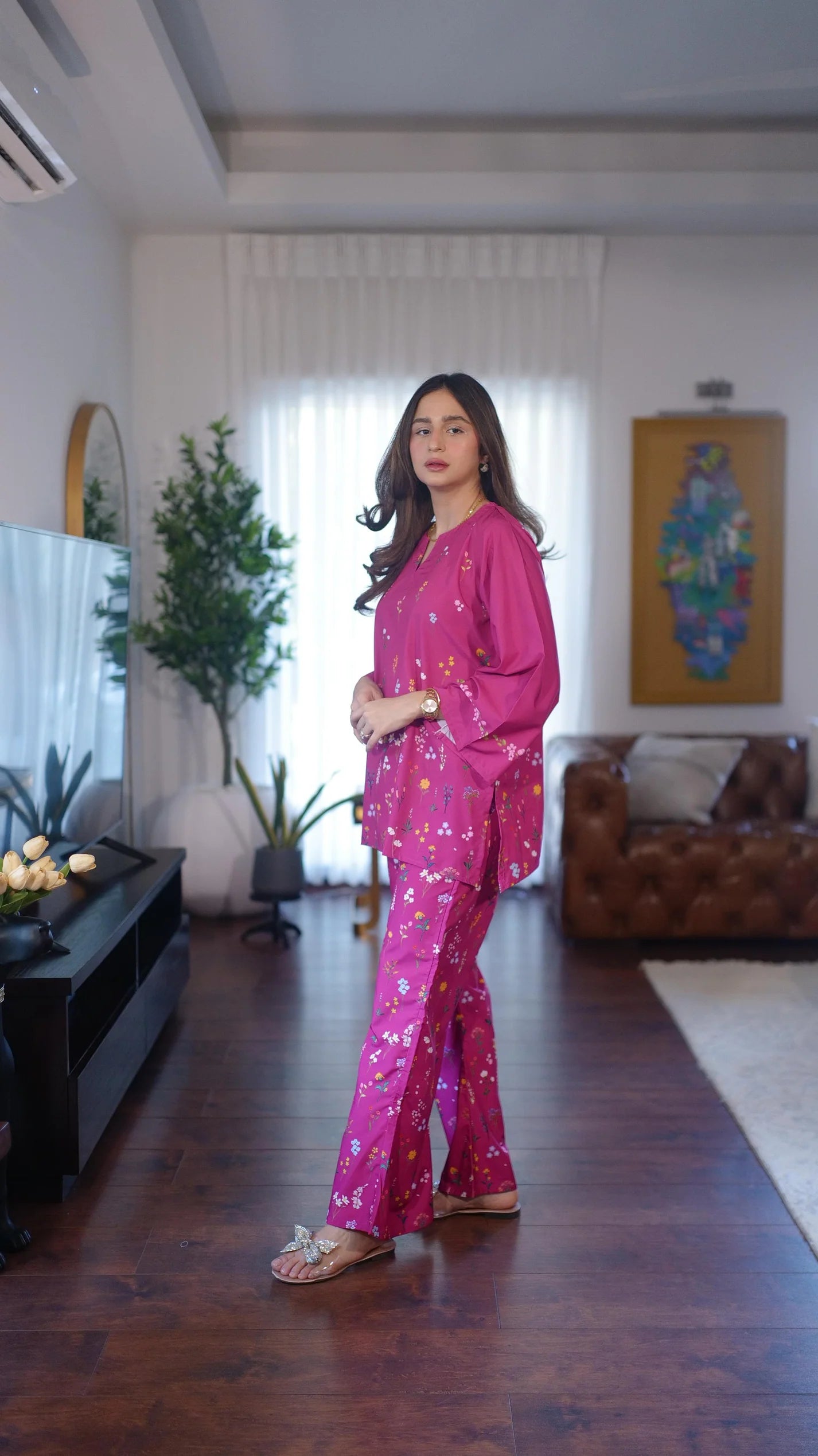Nova - Modern Short Shirt with New Prints and Matching Trousers
